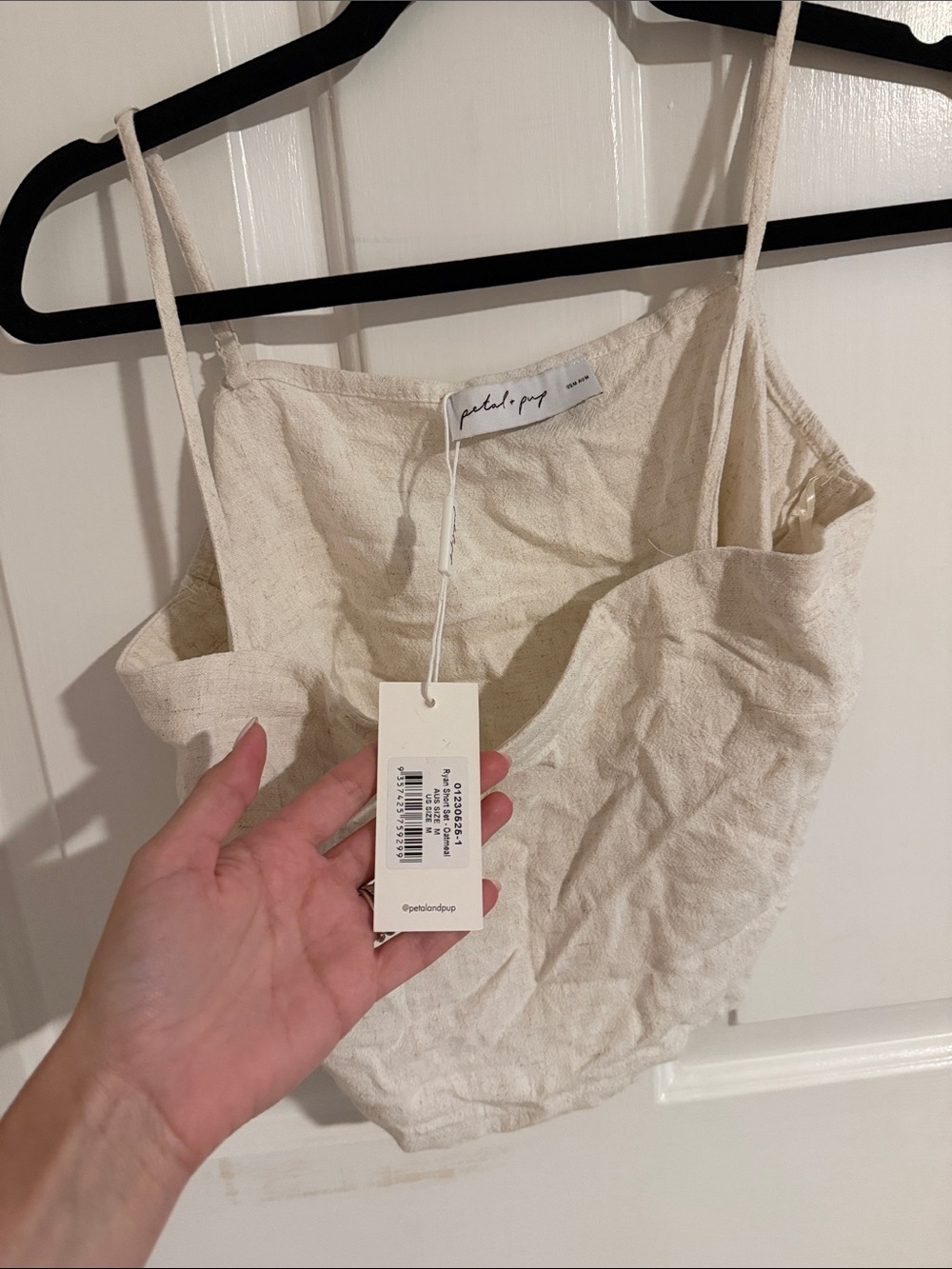 Petal & Pup Ryan Short Matching Set - Oatmeal - Size Medium - Picture 12 of 13